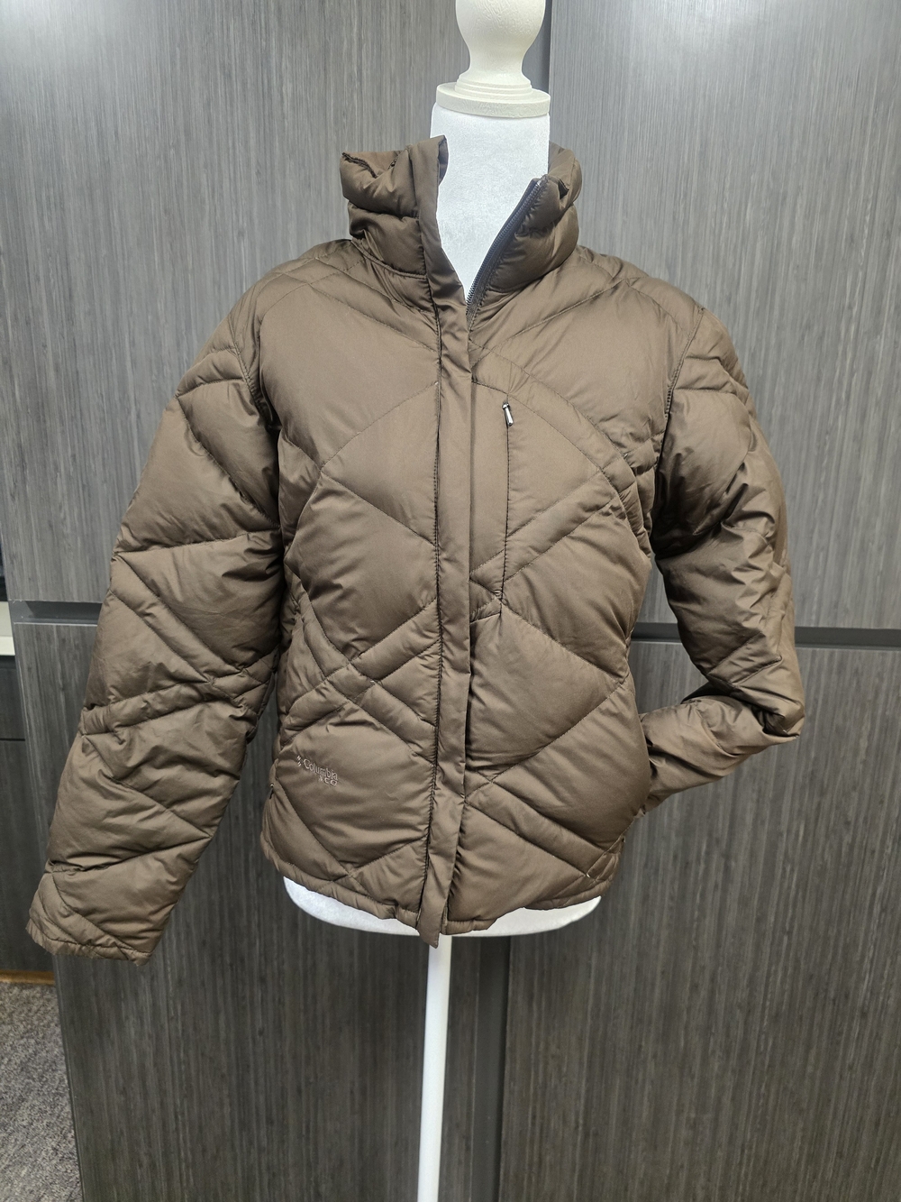 Columbia XCO Women’s Small Brown Down Puffer Jacket Quilted Winter Coat